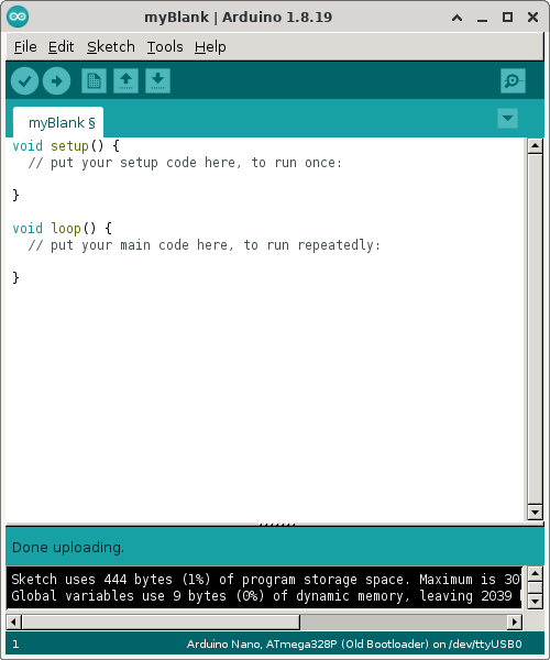 Arduino IDE screenshot