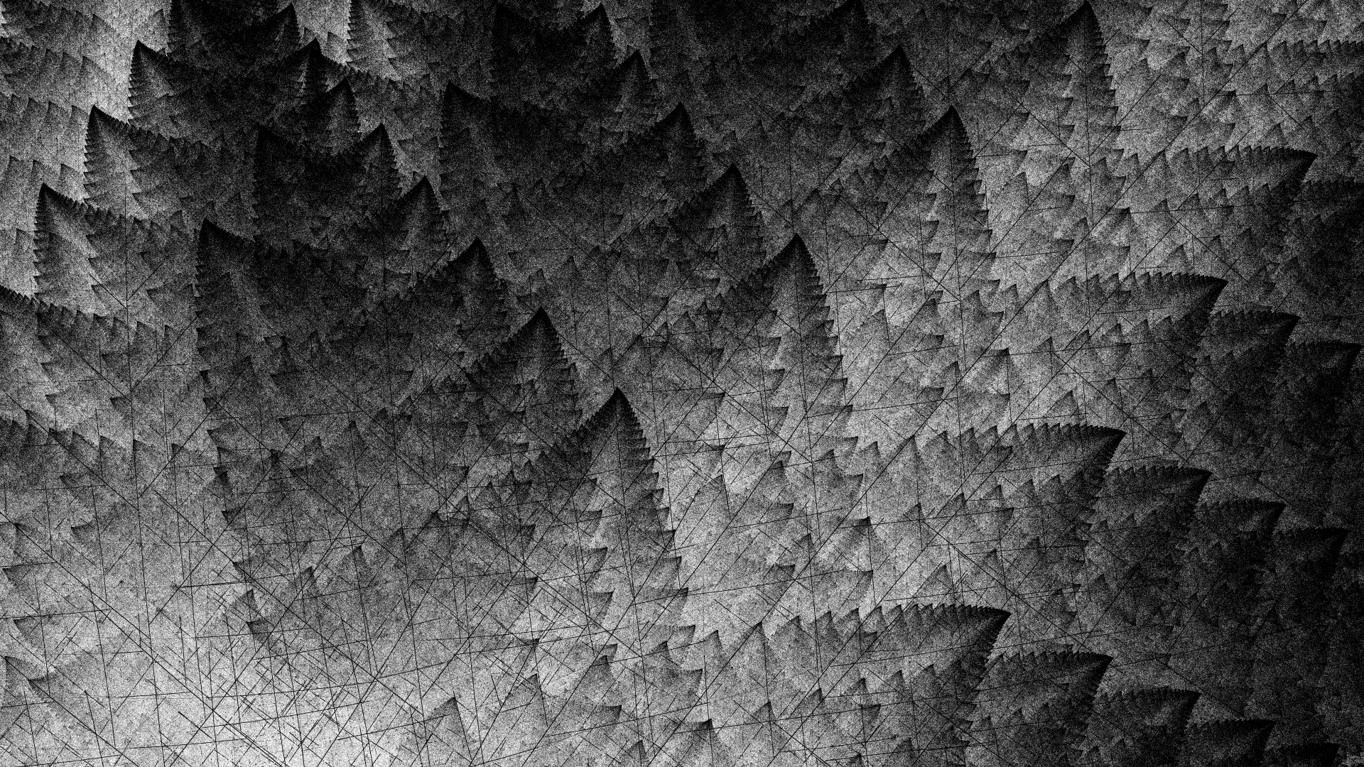 Detail from leaf fractal based on Barnsley Fern